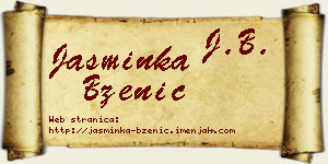 Jasminka Bzenić vizit kartica